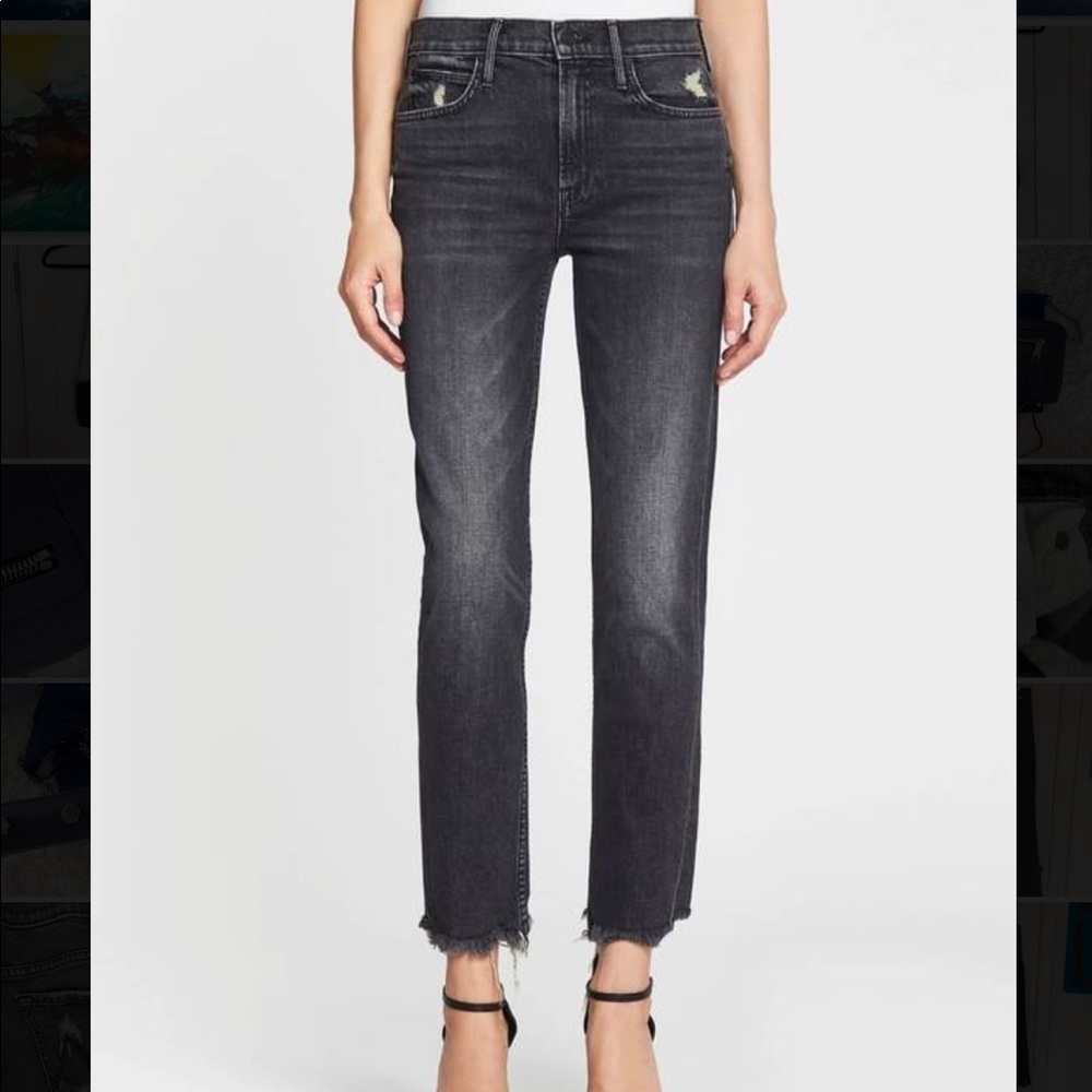 MOTHER Denim The Flirt Chew in Grey
